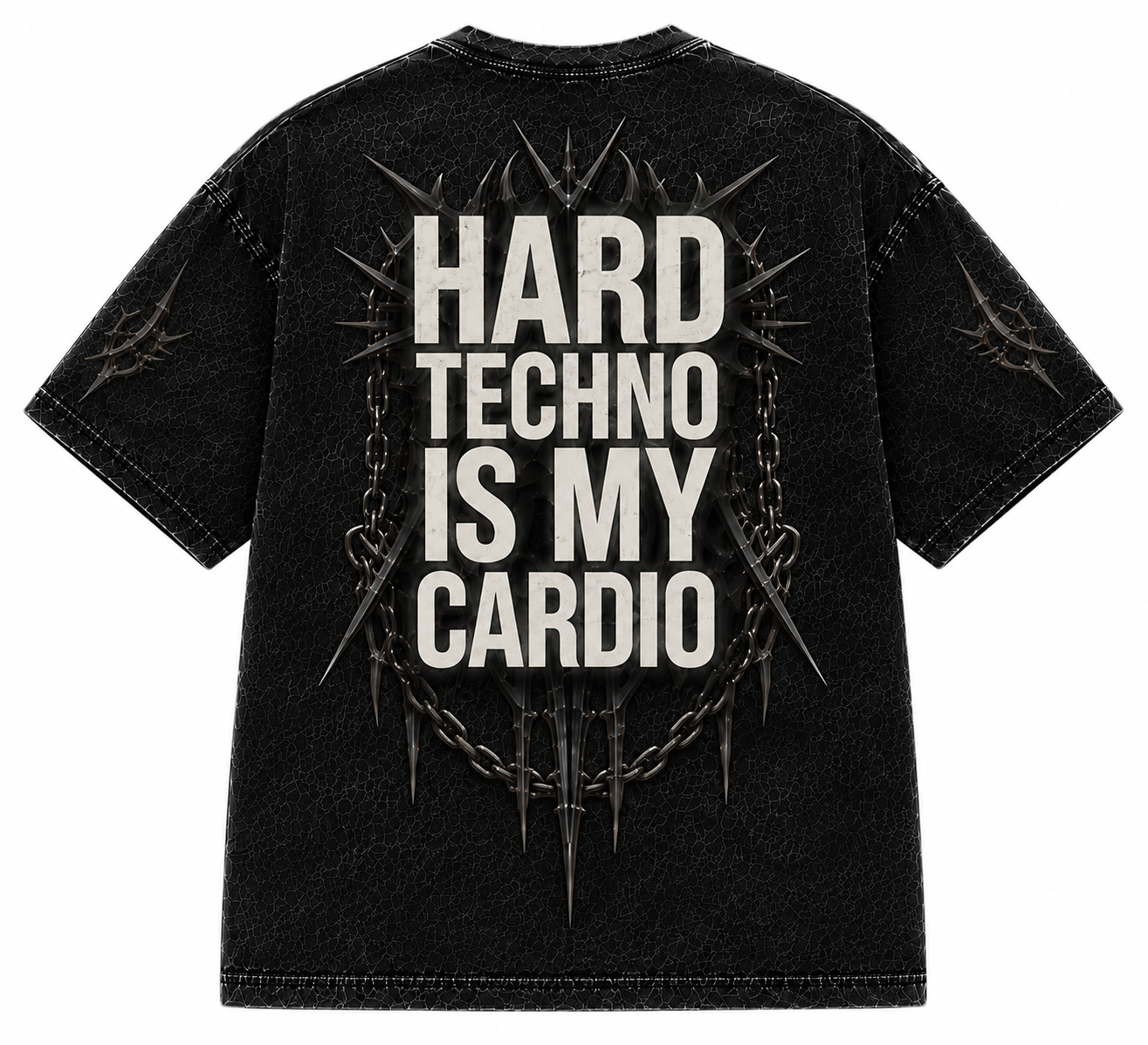 Hard Techno Is My Cardio Oversized Tee